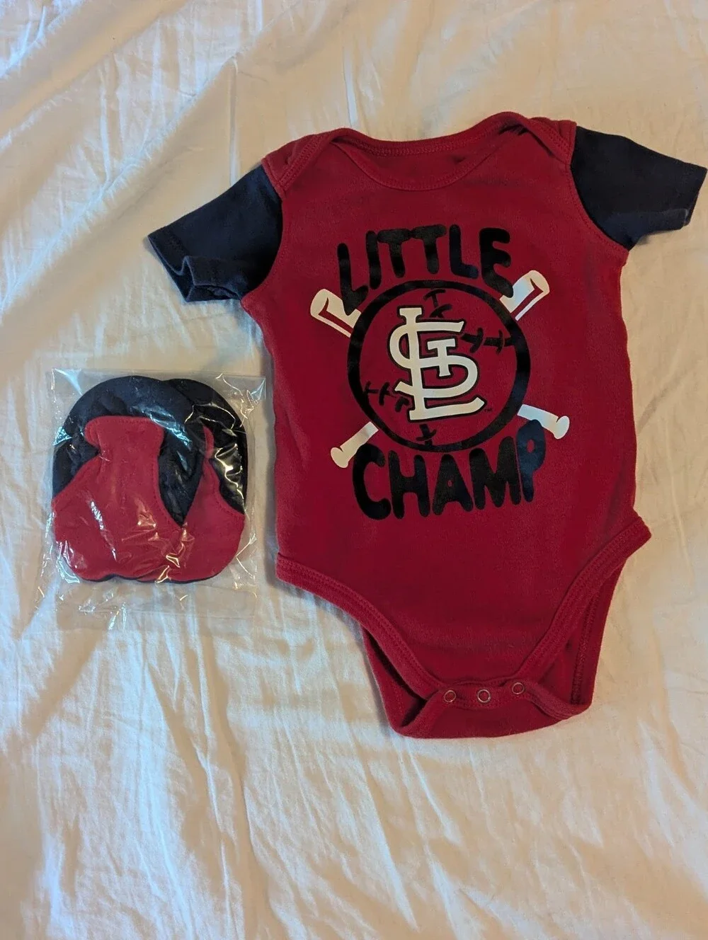 St. Louis Cardinals Onesie And Matching Booties